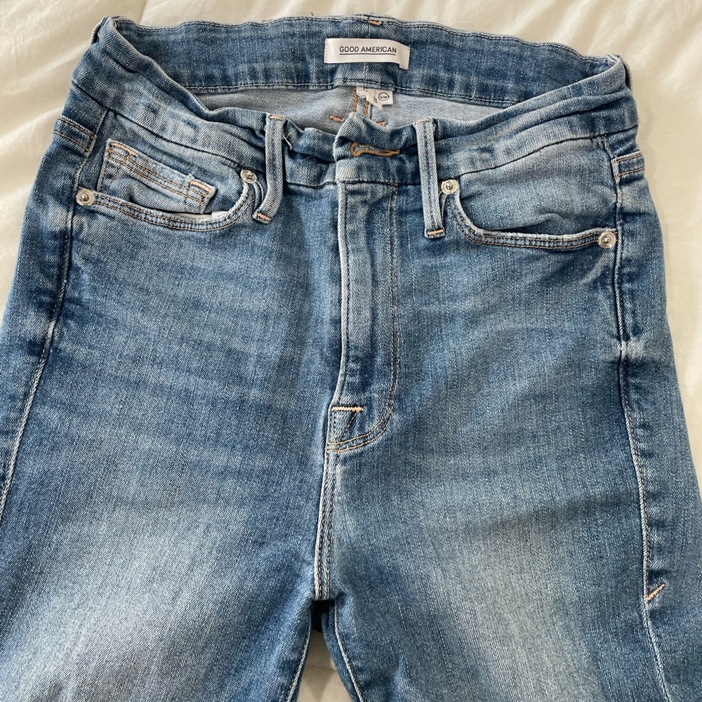 Good American Distressed Skinny Jeans Size 2/26